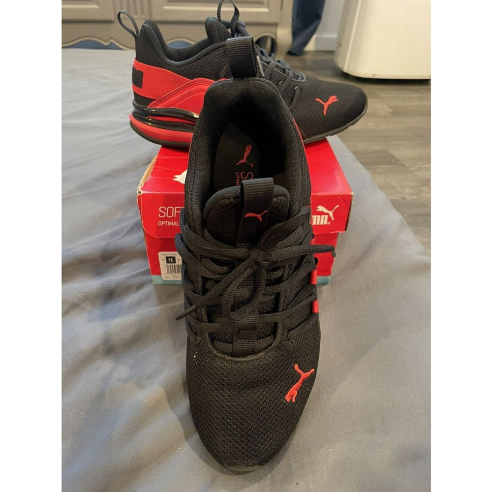 Puma Axelion Break Jr Black Sneakers Size 7C
